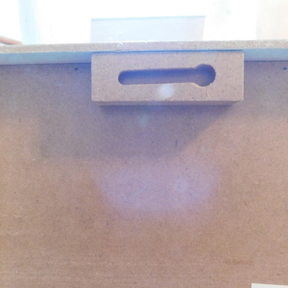 Nursery Wall Art - Romper Design w/attached Wooden Frame NWT - Blue - Picture 2 of 2